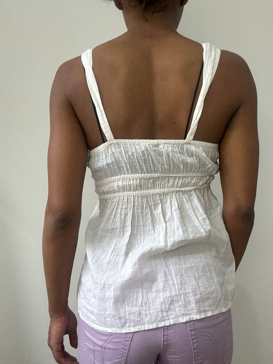 spring edit | small white fitted top