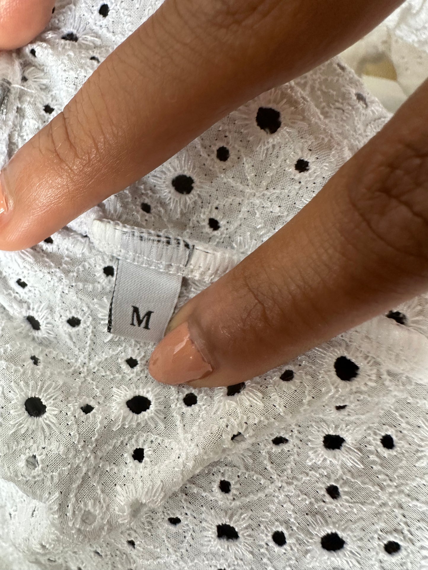 vintage edit twenty-five | small white intimissimi broiderie mini shorts