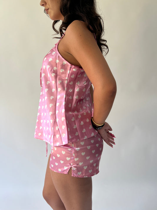 SATC drop | taille: L · couleur: rose · article: ensemble · détails: amour + cœurs + pyjama