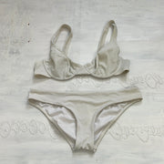 COCONUT GIRL DROP | medium white bikini set