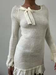 easter edit | extra small white knit mini dress