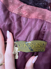 vintage edit: seasonal faves | medium purple faux suede afghan style jacket