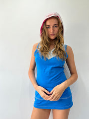 athleisure edit | small blue nike zip up playsuit