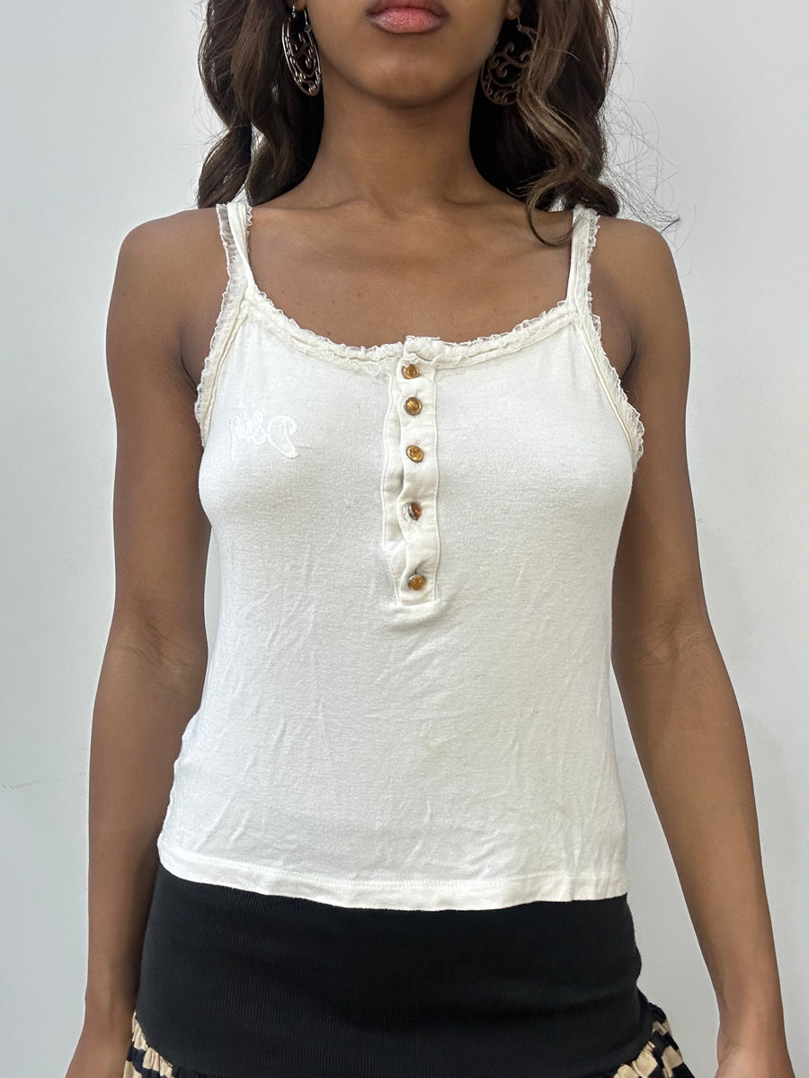 vintage edit: fashion week | small/medium white dolce and gabbana top