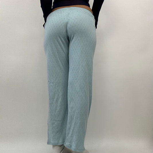 #106 SAMPLE SALE | extra small baby blue pointelle trousers