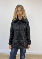 medium black puffer jacket