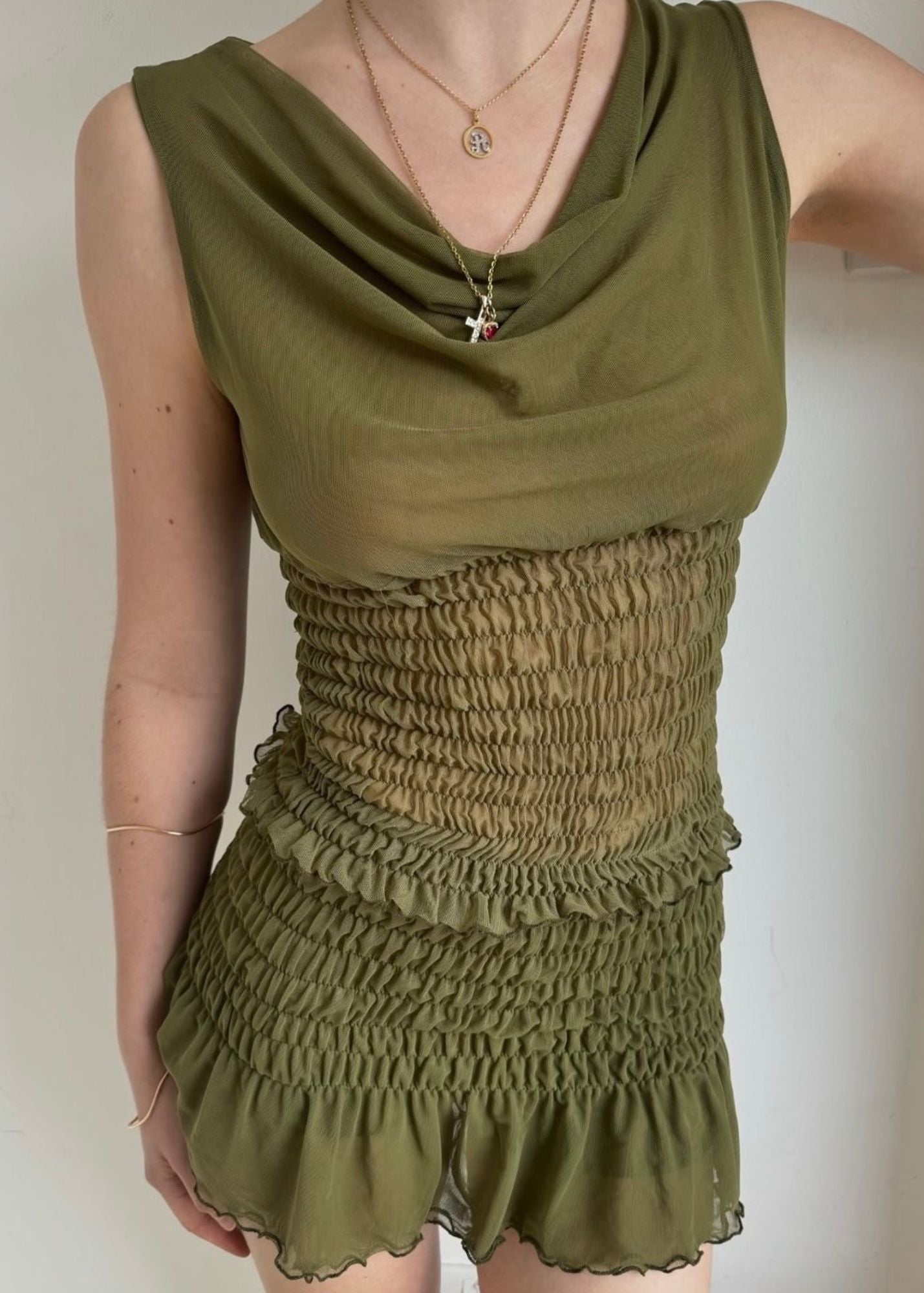 the poppy top in khaki