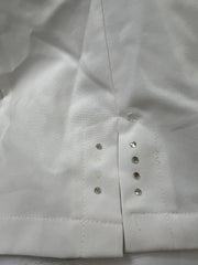 GIRLBAND DROP | extra small white skirt with silver diamantés