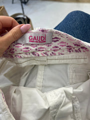 PUB GARDEN DROP | medium white cargo style mini skirt