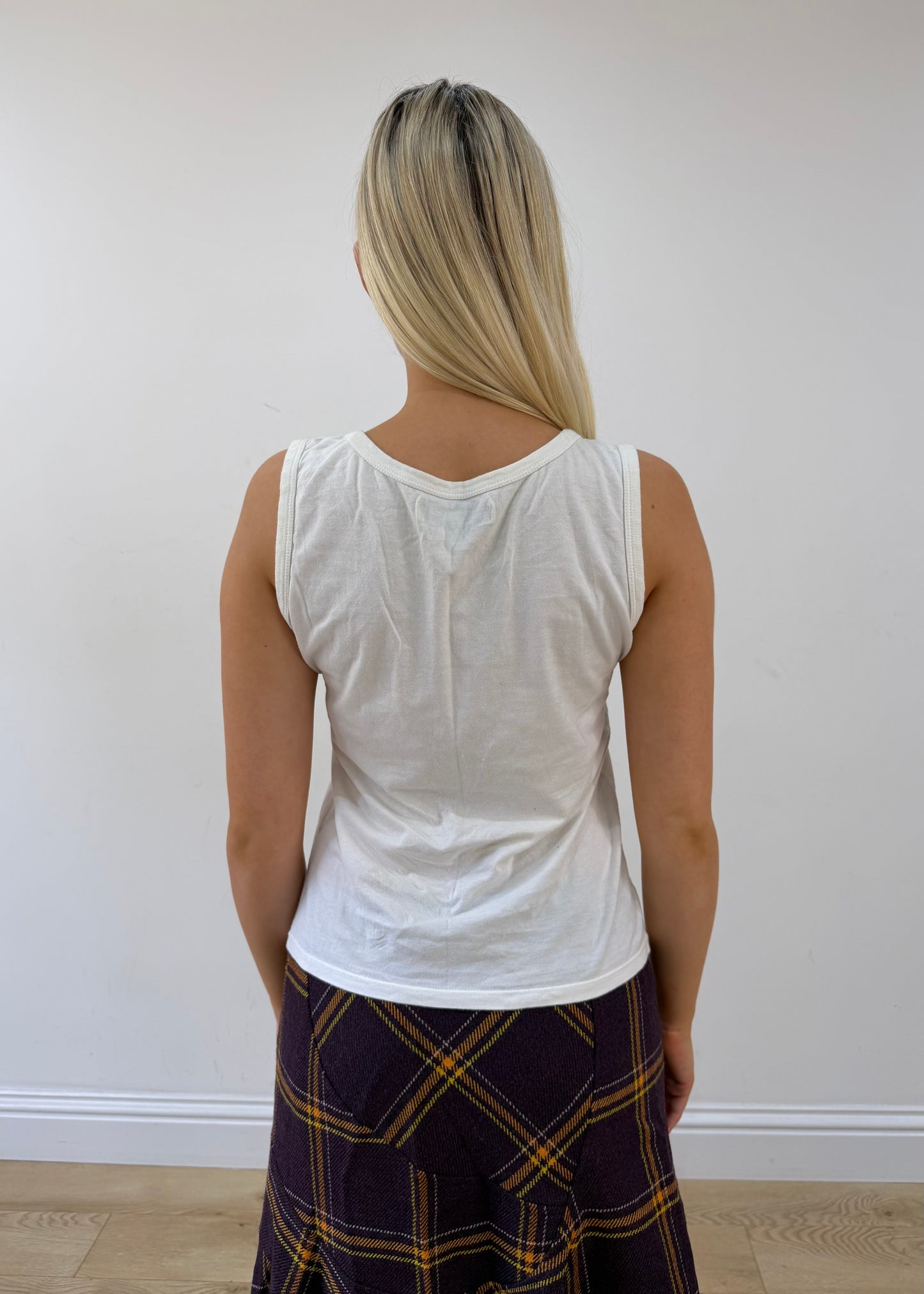 small white see by chloé vest