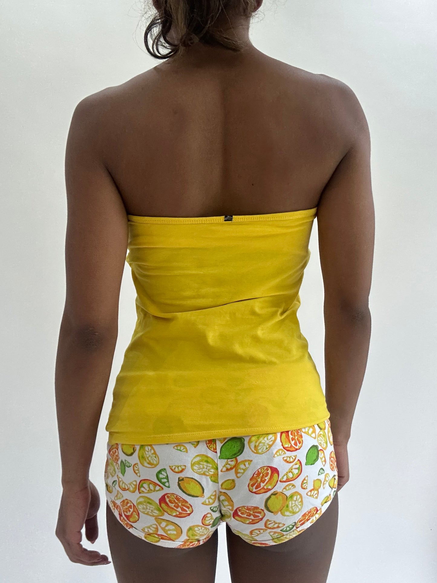 zara larsson drop | small yellow bandeau top
