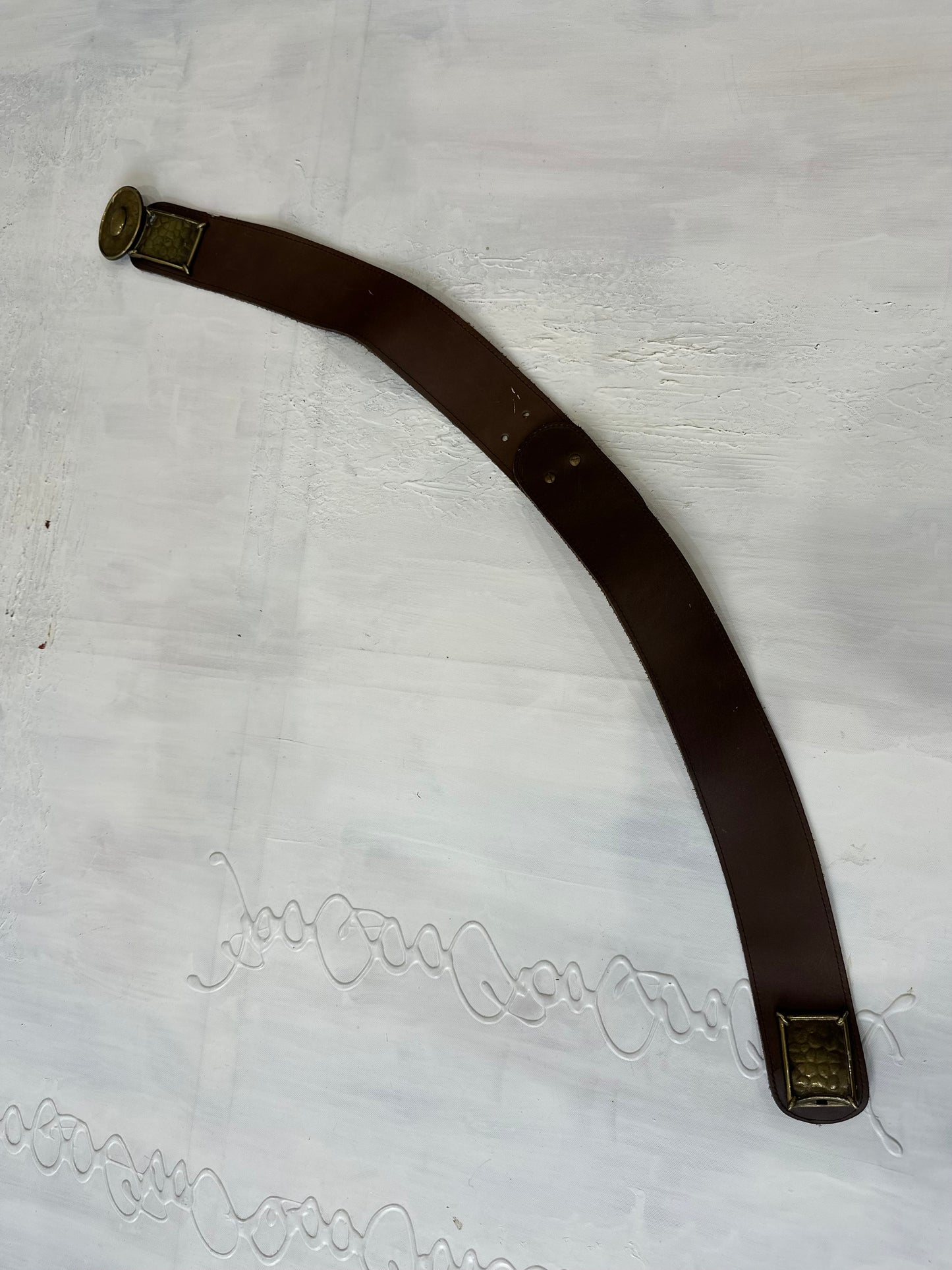 winter edit | brown faux leather belt with gold buckle