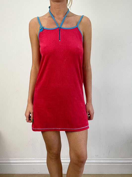BEST PICKS | small red and blue towelling dress
