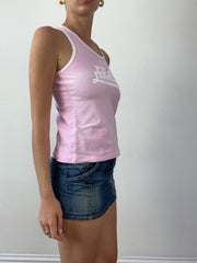 💻‼️ super cute pink and white von dutch vest