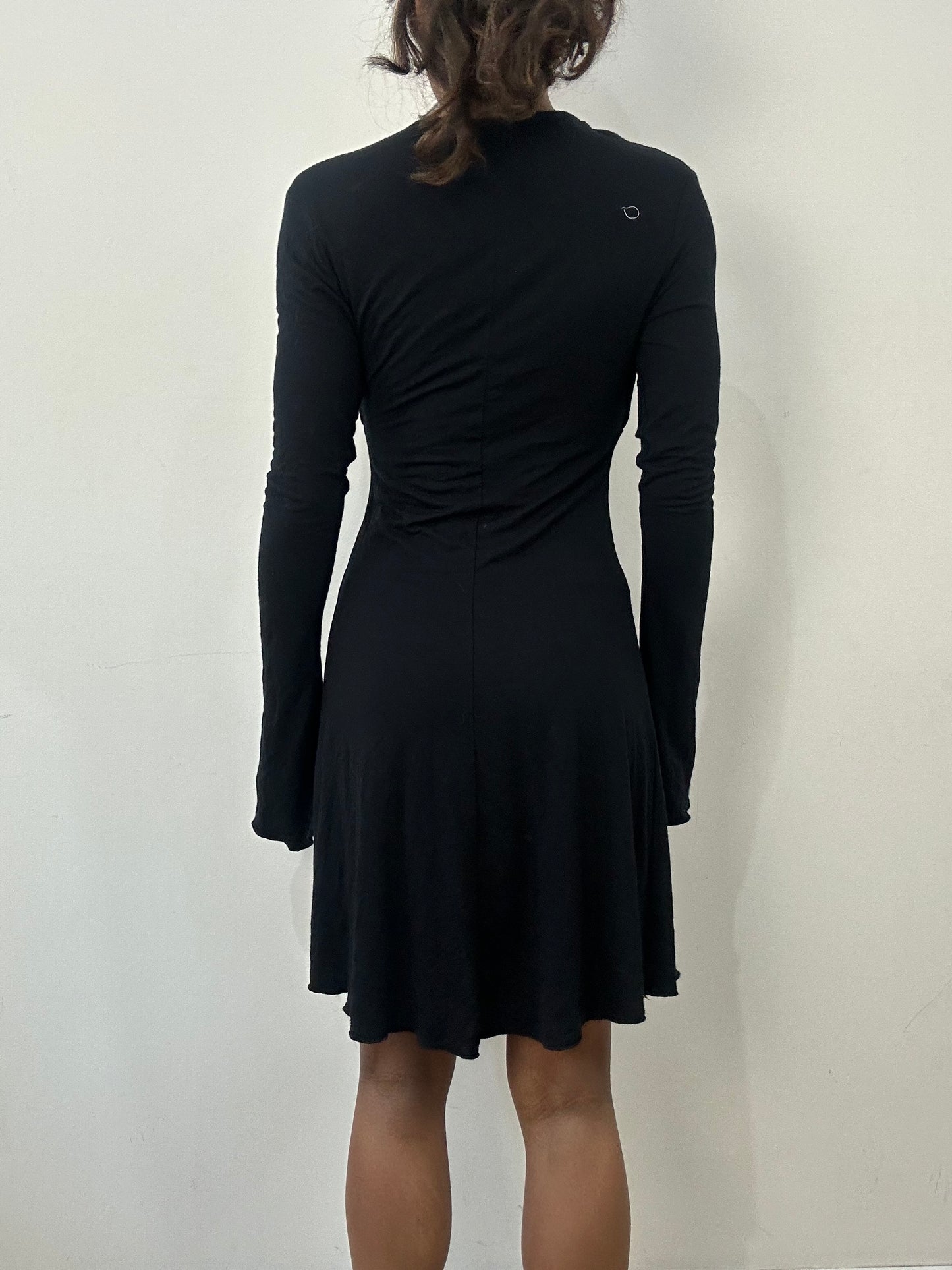 romantic grunge edit | small black mini dress