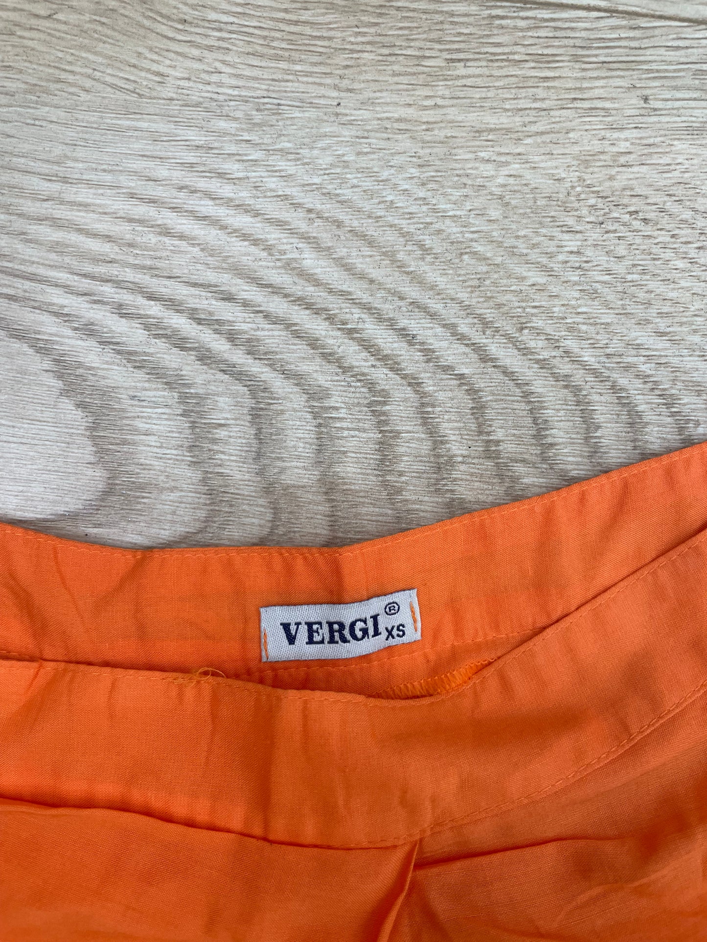 VINTAGE PICKS | extra small orange high waisted trousers