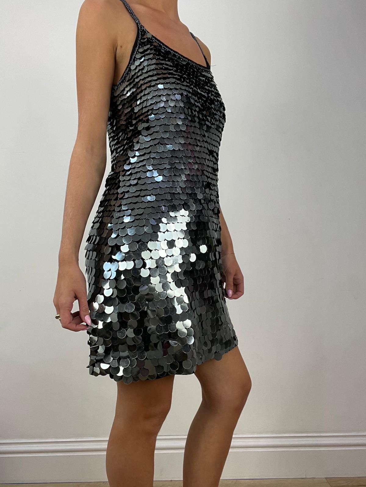 BEST PICKS | small silver sequin mini dress