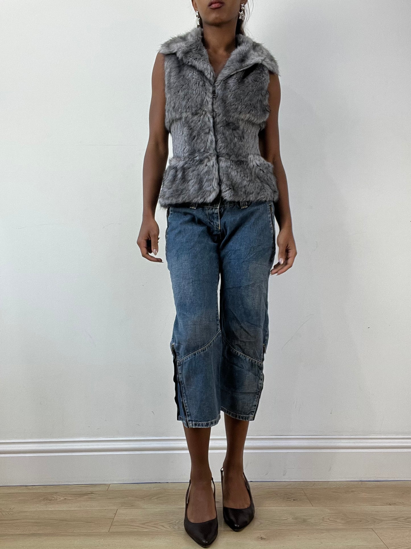BEST PICKS | small grey faux fur gilet