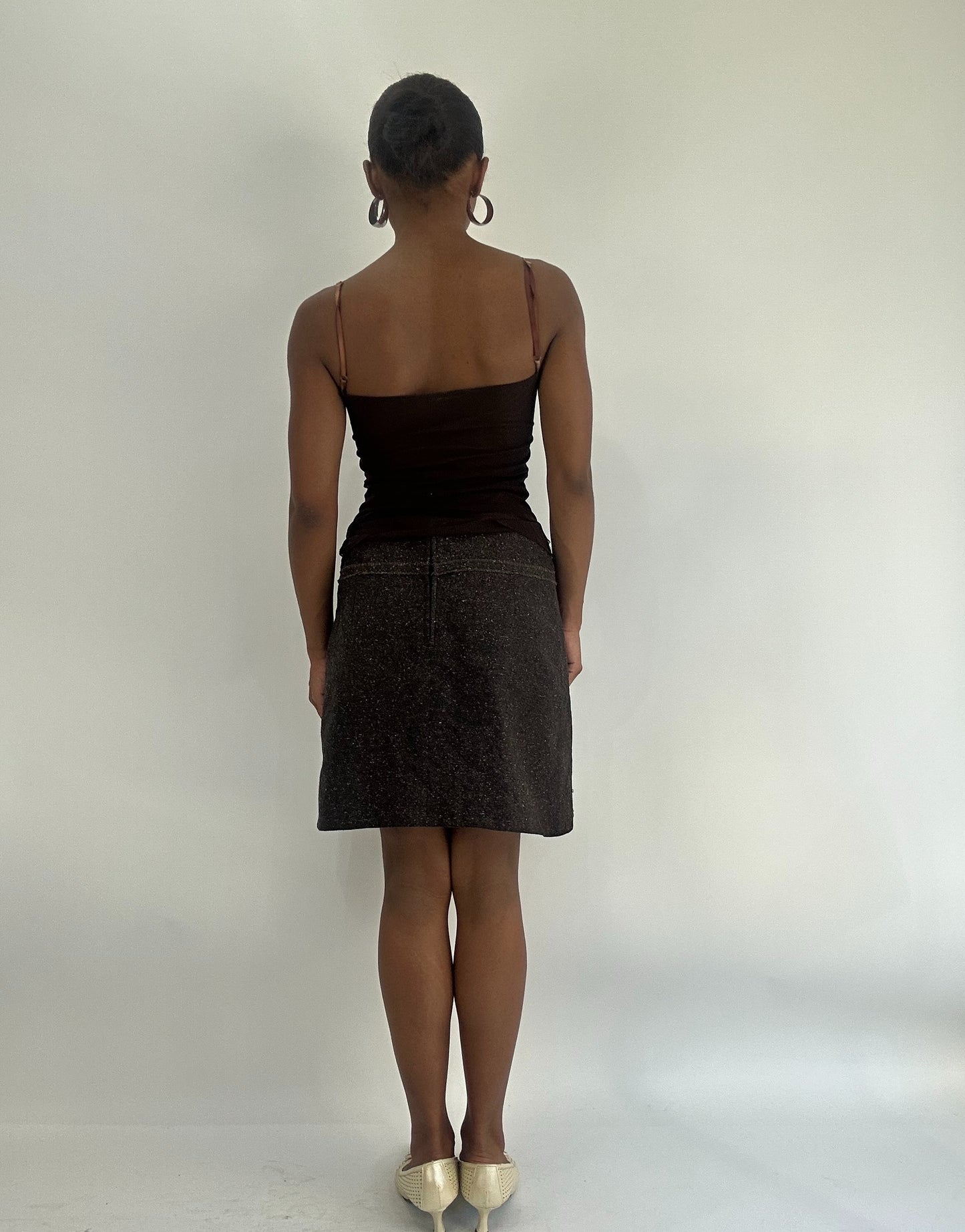 AUTUMN FAVOURITES | small brown pleated midi skirt