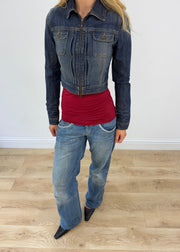 small cropped denim jacket