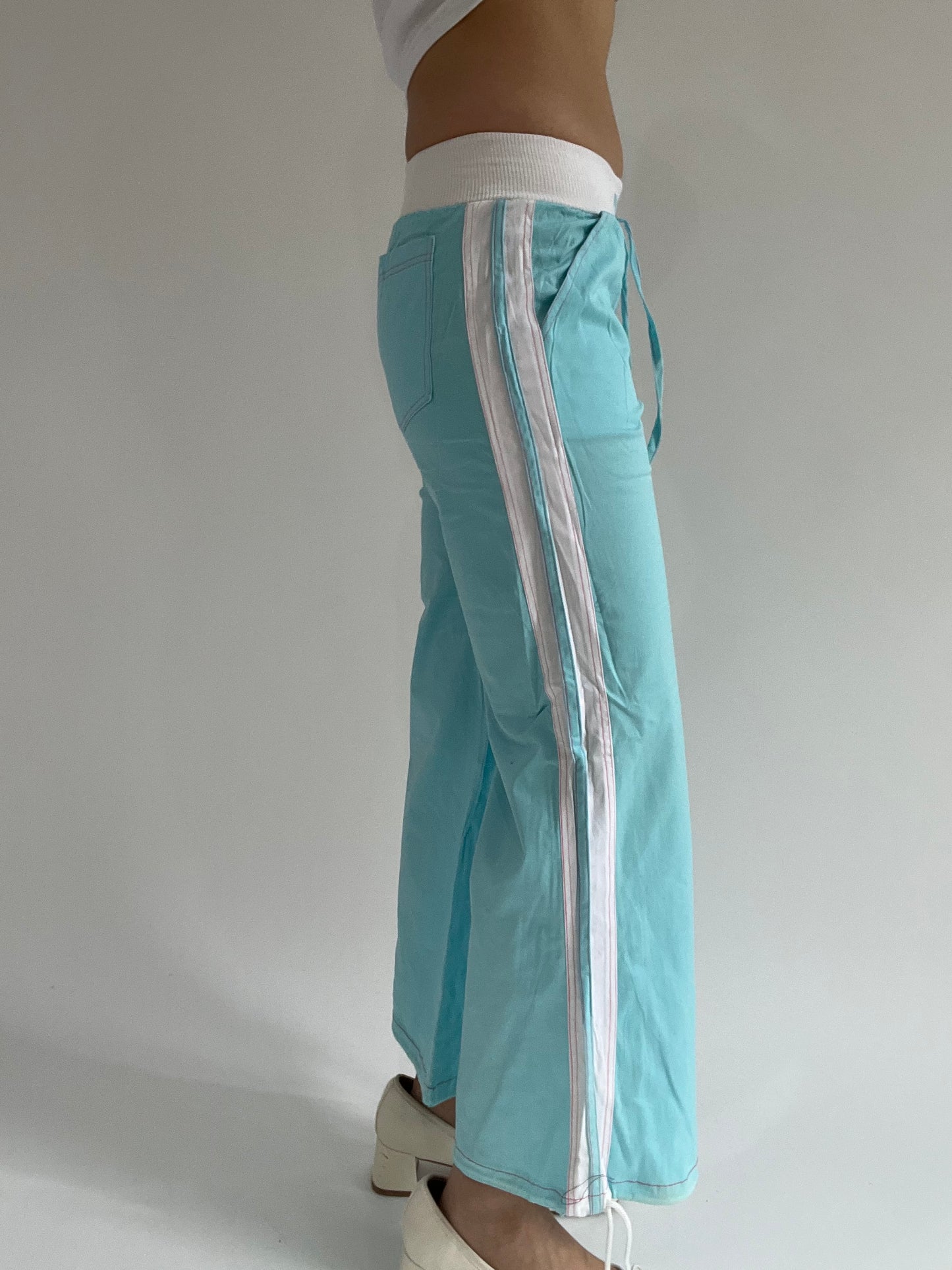 ‼️ | extra small blue fitted sporty trousers