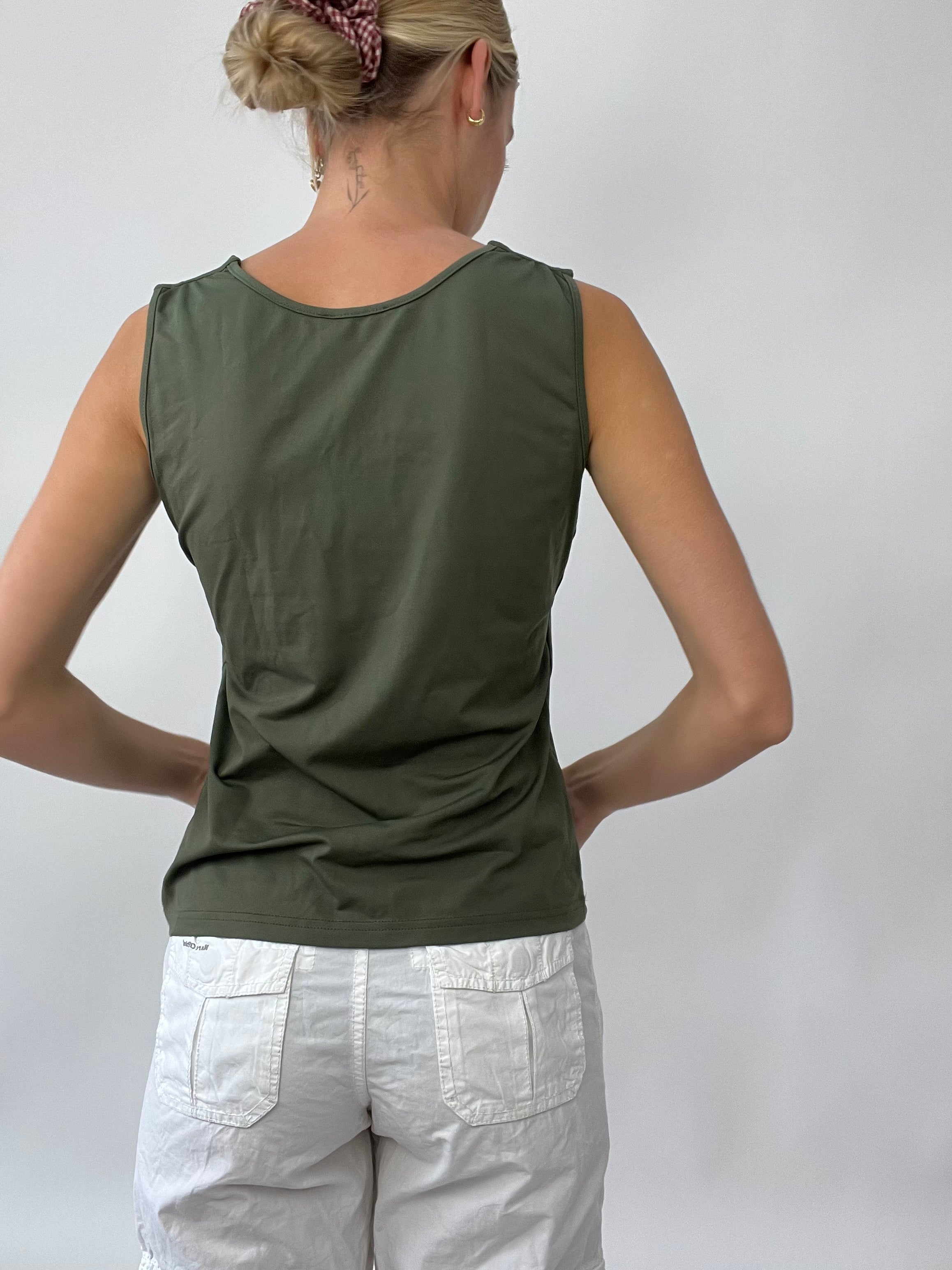 PUB GARDEN DROP | large khaki tank top