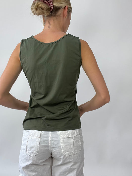 PUB GARDEN DROP | large khaki tank top