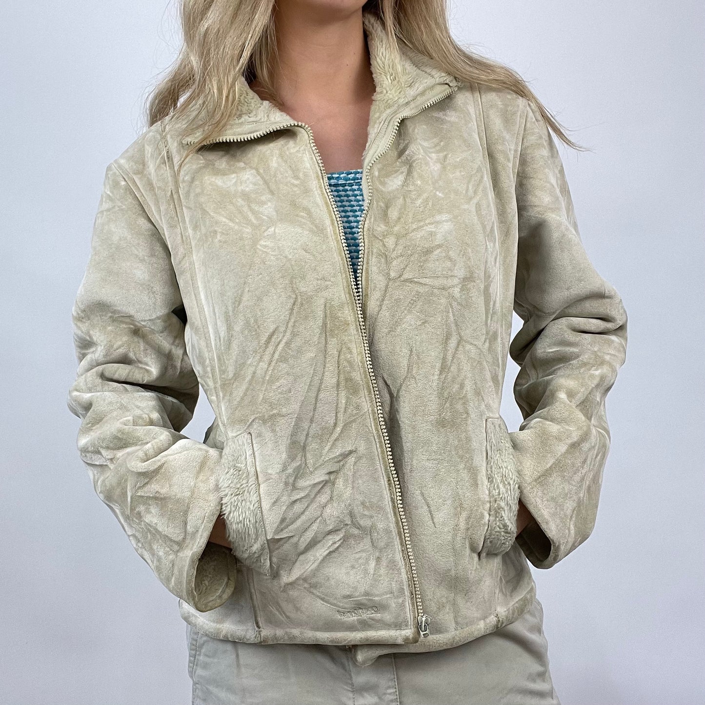 CHALET GIRL DROP | large cream suede jacket