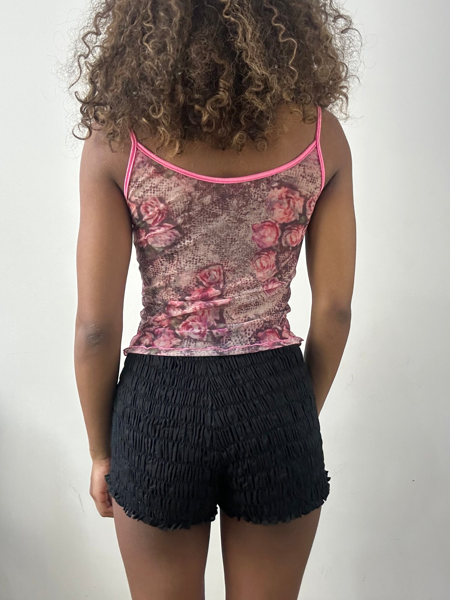 vintage edit: valentine’s day | small pink floral cami set