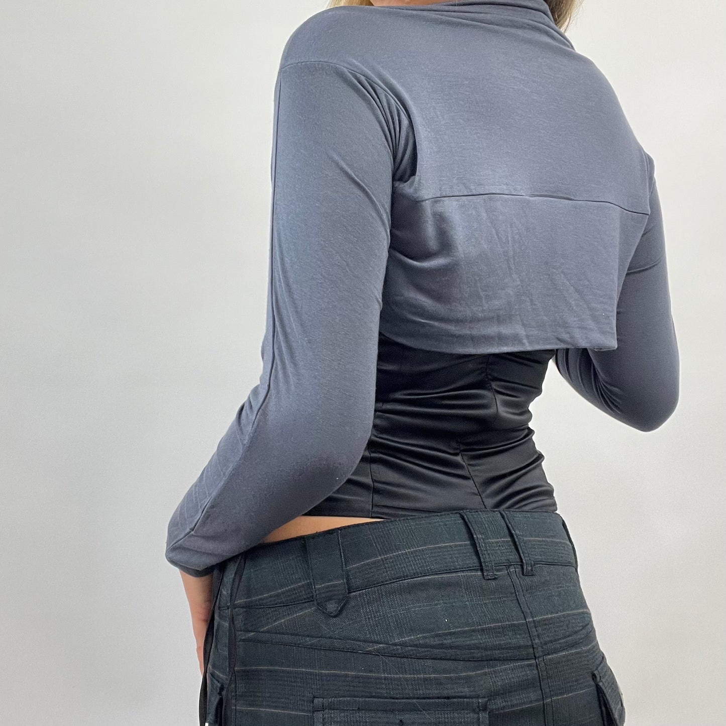 CORPCORE DROP | small blue bolero cardigan