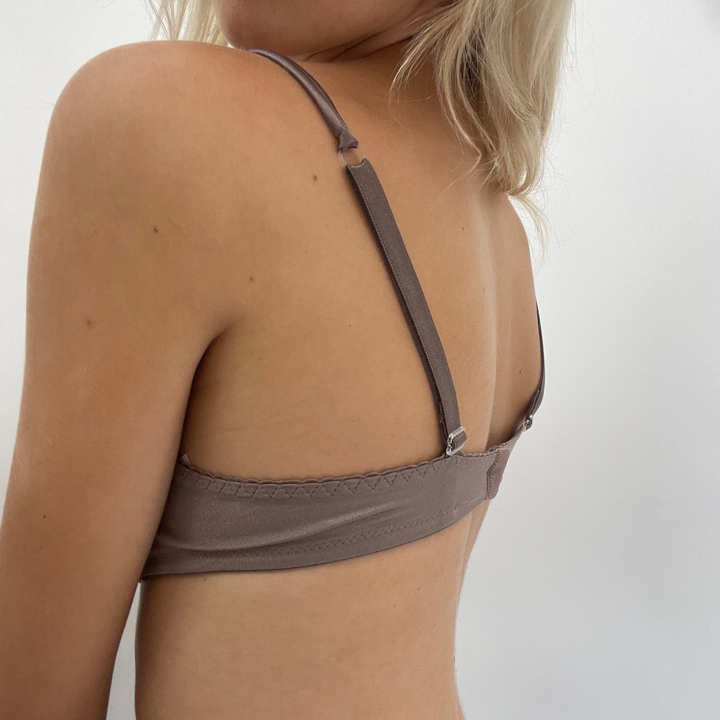 GRUNGE COQUETTE DROP | small purple embroidered bra