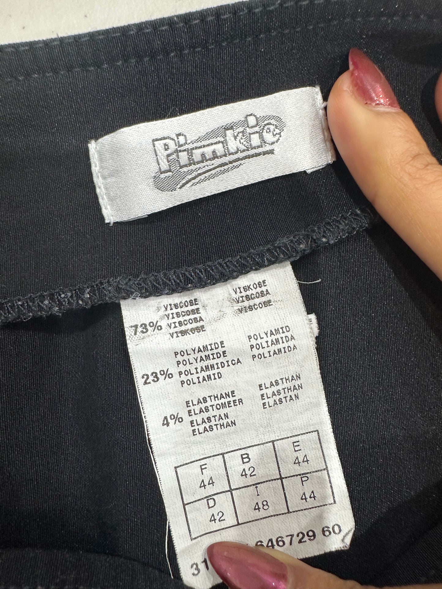 vintage edit thirty-four | medium black pimkie pleated mini skirt