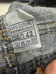 Vintage Edit Sechsunddreißig | kleiner blauer Denim-Midirock