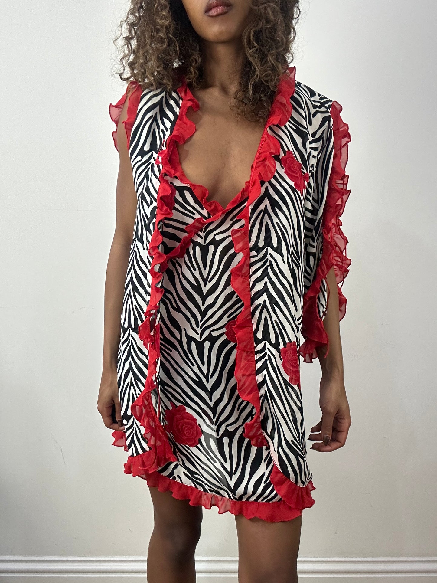vintage edit: valentine’s day | small white zebra print dress set