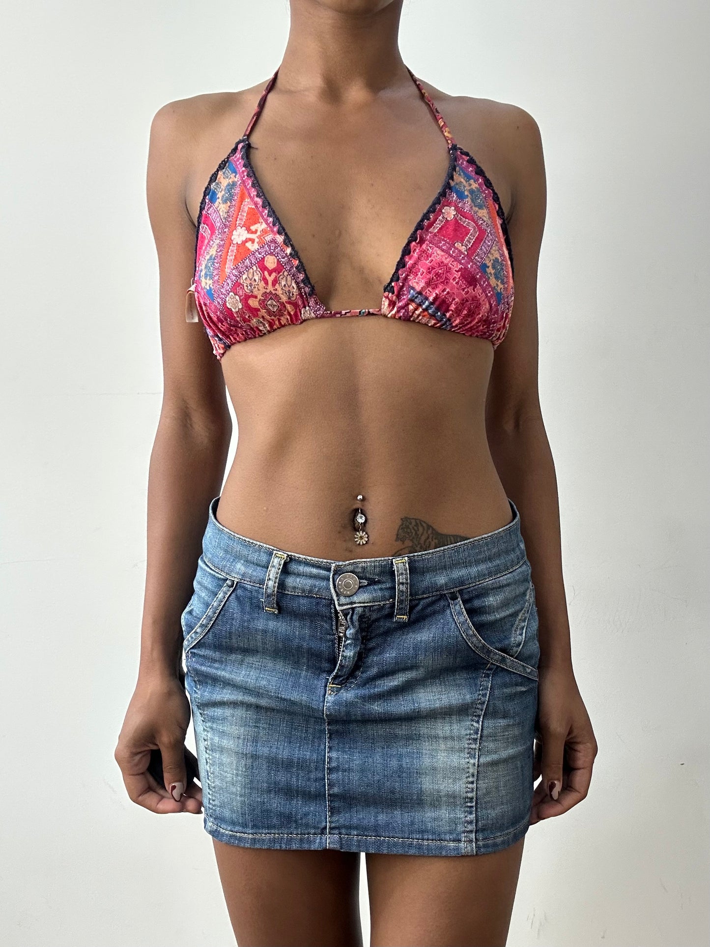 midsummer edit | medium pink and navy bikini set