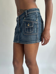 summermaxxing drop | small blue denim mini skirt