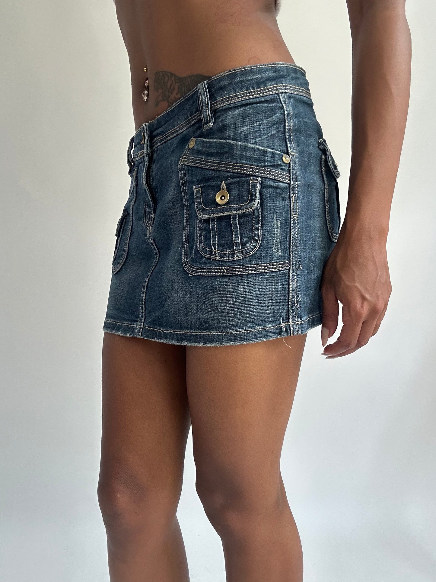 summermaxxing drop | small blue denim mini skirt