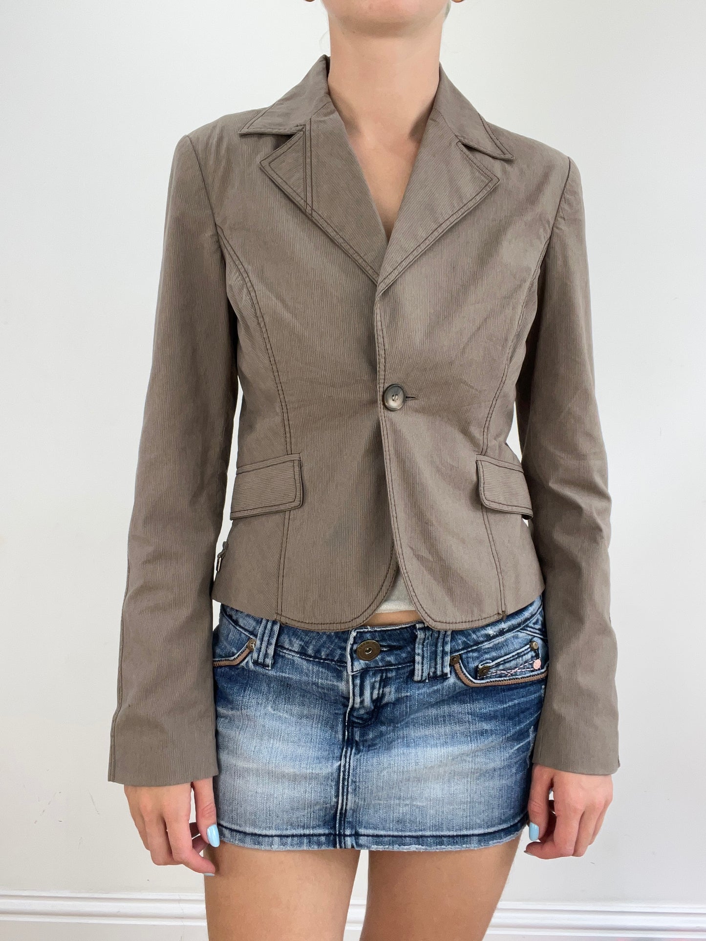 vintage edit twenty eight | medium brown pea style coat
