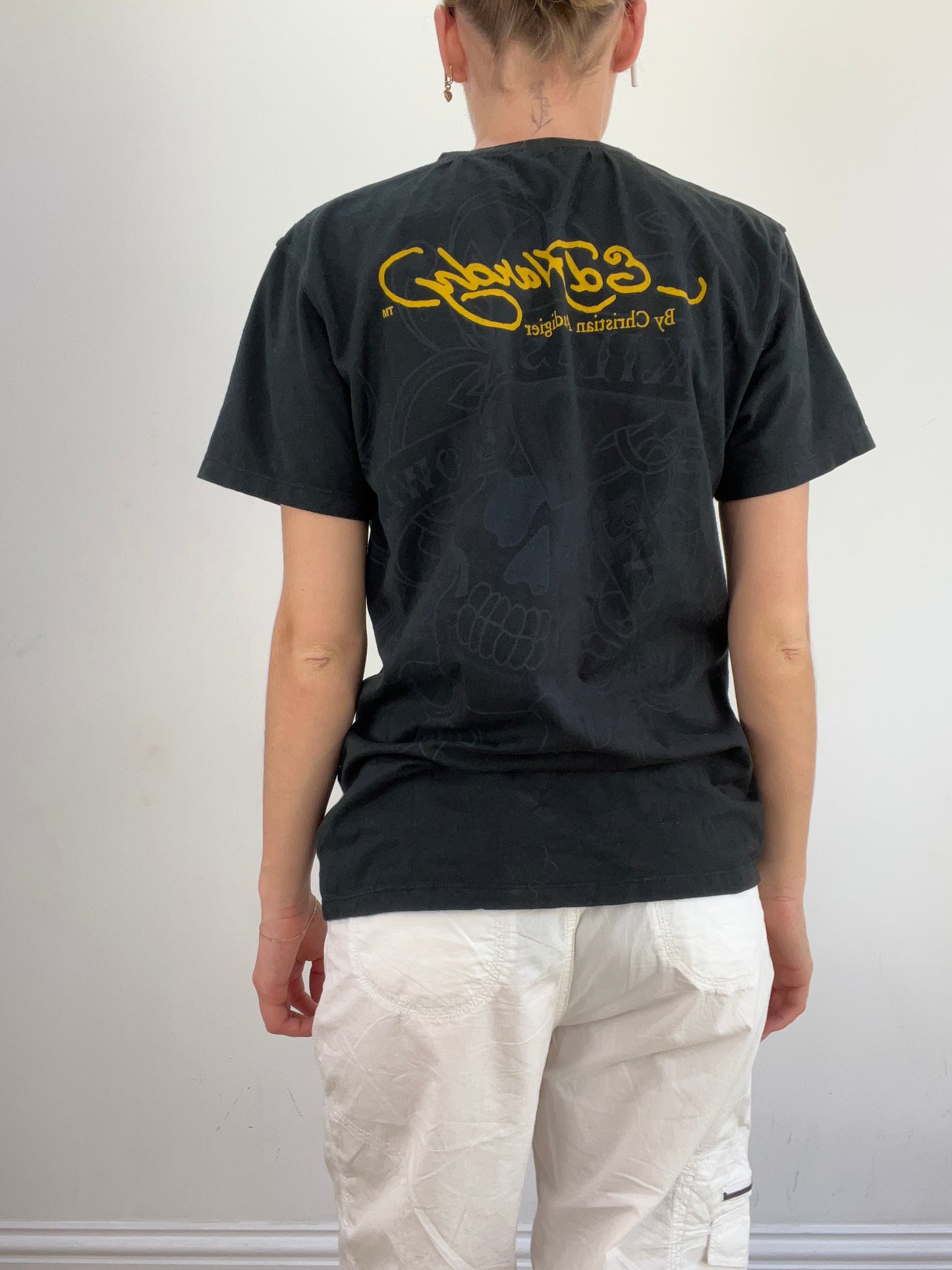 summer edit | medium black ed hardy short sleeve top