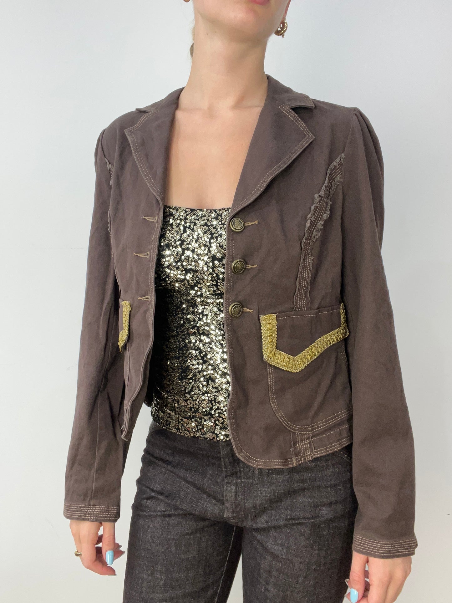 vintage edit thirty | medium brown pea style coat