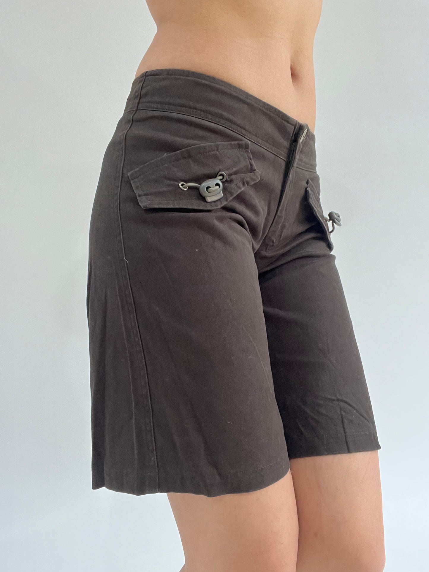 ‼️ | dark green pocket detail style shorts