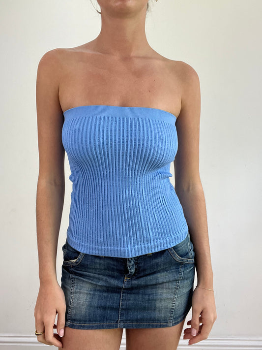 💻BEST PICKS | small blue ribbed bandeau