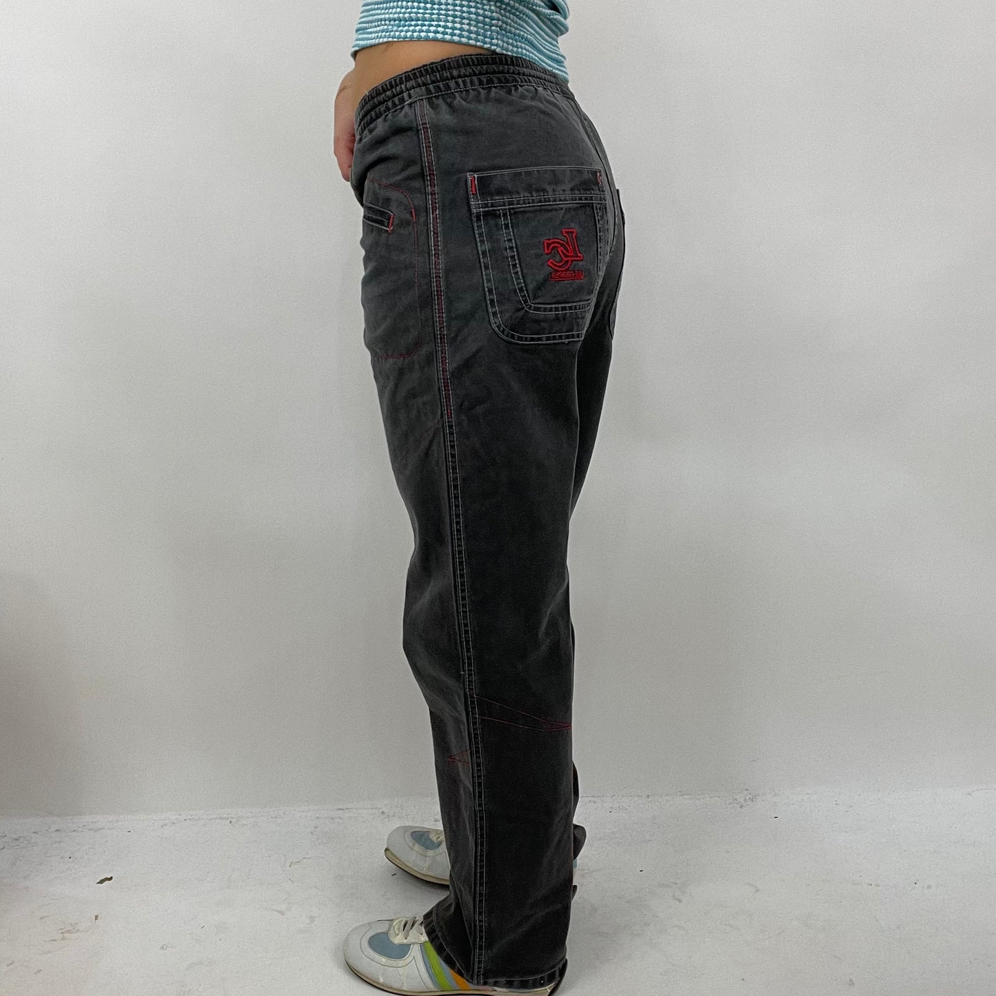CHALET GIRL DROP | small grey lee cooper trousers