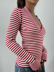 easter edit | extra small red and white striped jumper