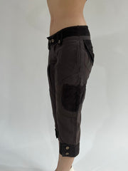 ‼️ | dark chocolate pocket detail style shorts