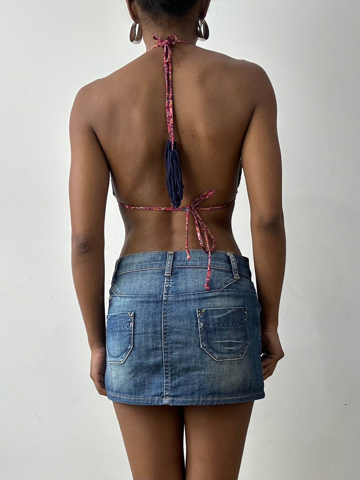 midsummer edit | medium pink and navy bikini set