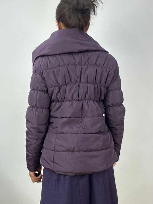 vintage edit: halloween | small purple puffer jacket with oversized collar