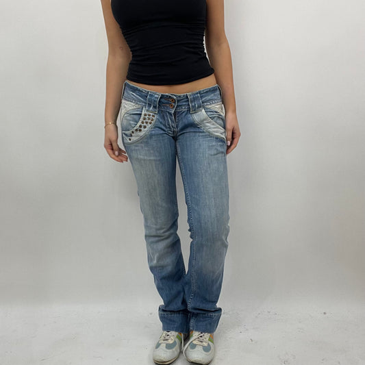 💻BEST PICKS | small denim pepe jeans with light wash panels