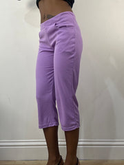athleisure edit | small purple cropped joggers