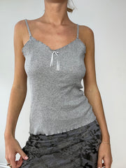 💚BUFFY THE VAMPIRE SLAYER | small grey ribbed cami